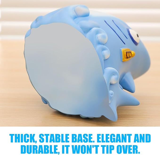 Bathroom Shark Accessories | Cute Resin Toothbrush Holder | Compact Bathroom Storage Organizer | for Kids Boys Girls Adults Home Sink Countertop Kitchen Washroom Decoration