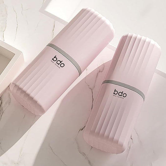 Toothbrush Travel Case Portable Toothbrush Holders with Cover Leakproof Toothbrush & Toothpaste Holder for Traveling School Camping Business Trip Bathroom