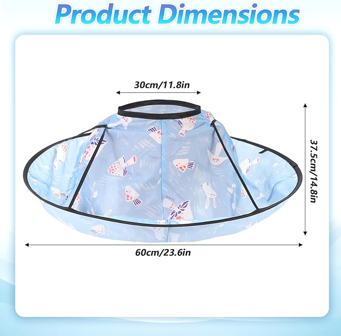 Kids Haircut Cape, Hair Cutting Cape for Kids, Waterproof Foldable Umbrella Hair Catch Haircut Capes for Kid Adults Home Salon Barber Supplies
