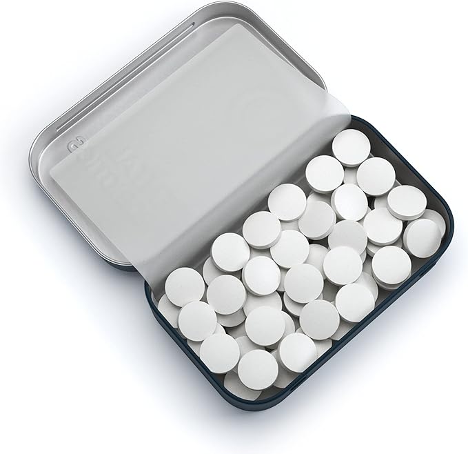 Dental Probiotics for Teeth and Gums - 3 Billion CFU Lactobacillus Salivarius Acidophilus Oral Probiotics for Mouth Bad Breath Treatment for Adults - 45 Mint Tablets for Oral Health in a Travel Tin