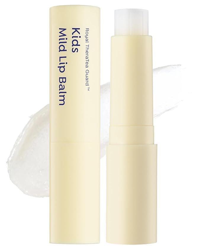 GOONGBE Kids' Moisture Lip Balm - Korean Kids Hydrating Lip Balm for Chapped and Cracked Lips - 12hr Moisturizing Non Oily Lip Care with Plant Oils and Shea Butter - Allergen Free Scent, 0.1 oz.