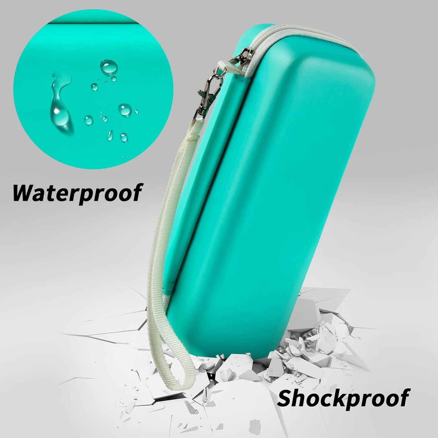 Toothbrush Travel Case Compatible with Oral-B Pro 1000, 2000, 3000, 3500, 1500/ for Philips Sonicare ProtectiveClean 4100 5100 Electric Toothbrush with Mesh Pocket for Accessories - Green (Bag Only)