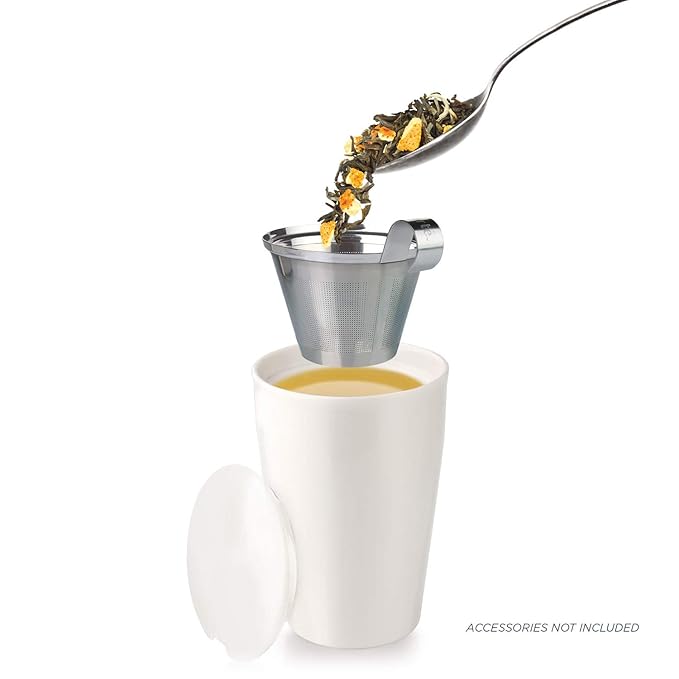 Tea Forte Winter Chai Premium Loose Leaf Caffeine-Free Herbal Tea Blend Canister, Makes 35-50 Cups, Round Canister