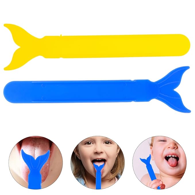 1pair Cute Pediatric Tongue Sticks Plastic Tongue Muscle Exerciser for Adults Fun Oral Health Tool for Speech Therapy Safe Sturdy Design