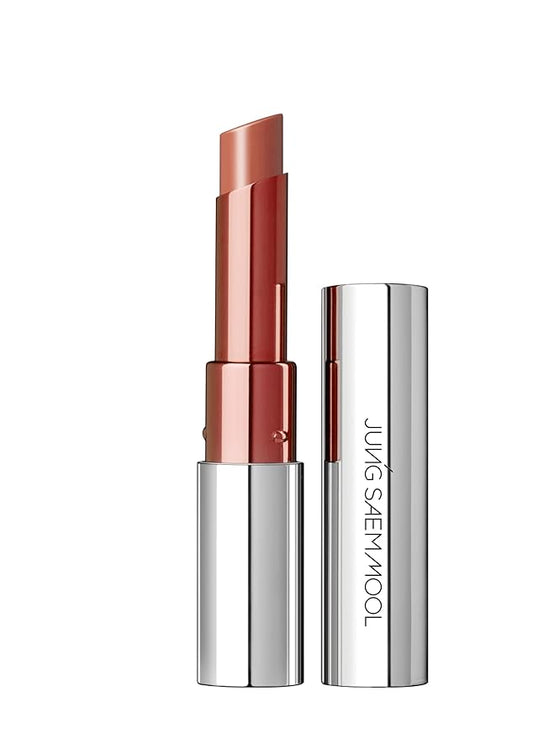JUNG SAEM MOOL New Classic Glaze Lipstick 2.3g, High-Shine Slim Lipstick with Volumizing Menthol, Lightweight Non-Sticky Glassy Finish, Nourishing Lip Care, Korean Lip Makeup (Ripple Beige)