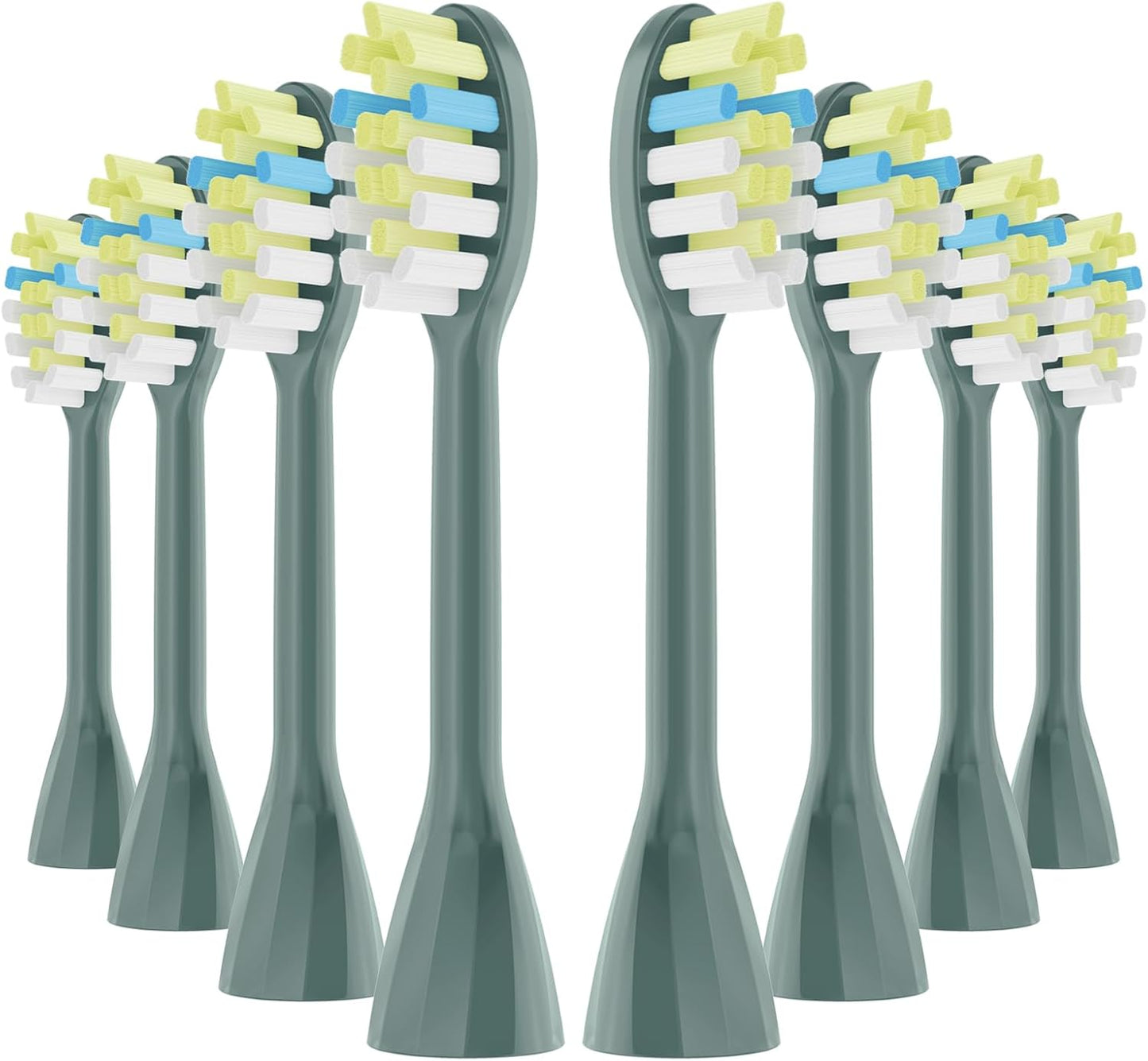 One Series Replacement Toothbrush Heads Pisonicleara Compatible with sonicare Philips One Series BH1022/03 HY1100/02 HY1102 (8-pc) Battery Brush, Mango Snow White Travel Refill (one-sage)