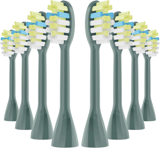 One Series Replacement Toothbrush Heads Pisonicleara Compatible with sonicare Philips One Series BH1022/03 HY1100/02 HY1102 (8-pc) Battery Brush, Mango Snow White Travel Refill (one-sage)