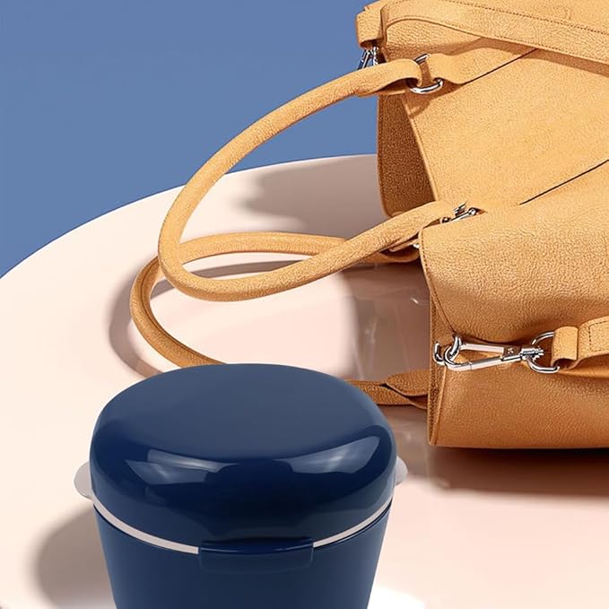 2PCS Retainer Cleaner Case, SENLIN DENTAL Double-layer Hollowed-out Draining Braces Denture Bath Case for Aligner, Retainers, Mouth Guard, Night Guard, Travel Cleaning