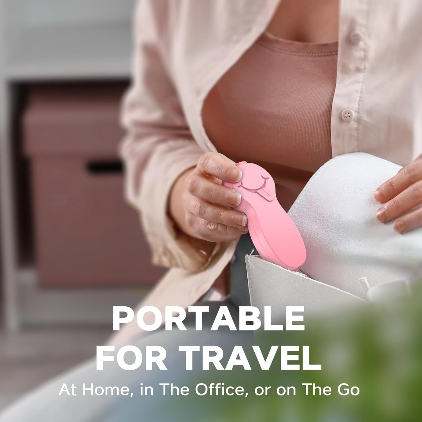 RONAVO Tongue Scraper Tongue Cleaner (New Series) Tongue Scraper for Adults Portable Storage Tongue Coating Removal Bad Breath Care Metal Tongue Scraper with Pink Carrying Case