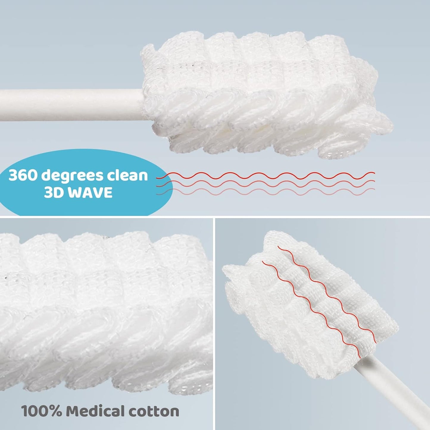 Tondiamo 100 Pcs Baby Tongue Cleaner Toothbrush Baby Oral Cleaner with 3 Pieces Finger Toothbrush for Newborn Mouth Oral Cleaning Infant for 0-36 Months