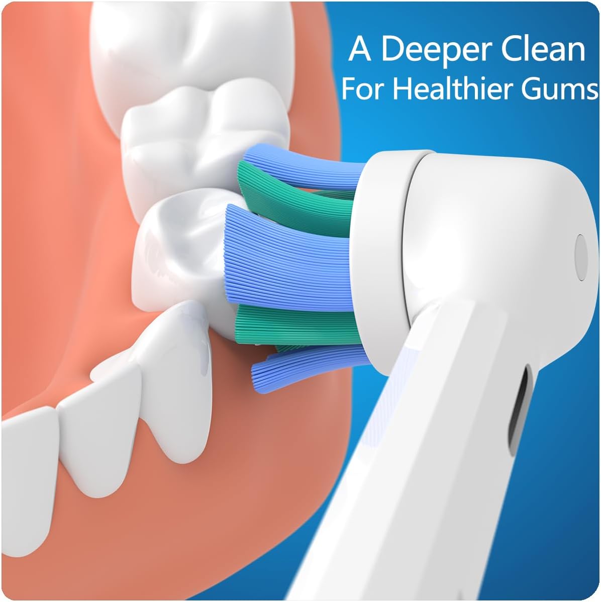 8 Pack Replacement Heads Compatible with Oral B iO Toothbrushes, Brush Heads for Oral-B iO 2/3/4/5/6/7/8/9/10/7G Series, with Covers, White