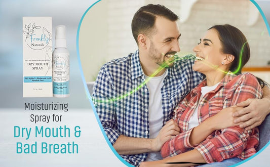 Dry Mouth Spray - Frankly Naturals - With Xylitol, Fast Acting, Long Lasting, Non-Acidic