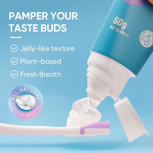 BodyAccel Tongue Cleaner Gel with Tongue Brush – Fresh Breath Oral Care Kit – Tongue Scraper Gel Set for Bad Breath Removal, Maintain Oral Health