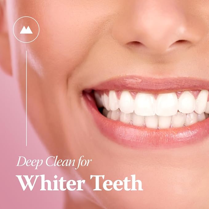 HIMALAYA PINKSALT Natural Toothbrush - Medium Toothbrushes for Adults, Plaque Remover for Teeth, Tapered Bristles Gentle on Teeth and Gum, Deep Clean Toothbrush