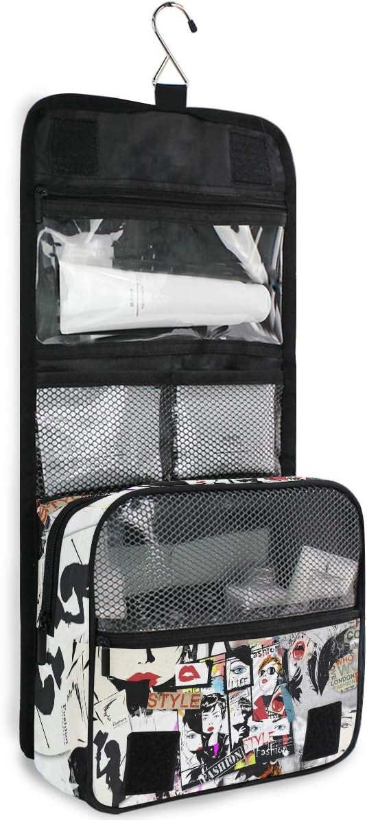 senya Hanging Travel Toiletry Bag Kit Makeup Case Cosmetics Organizer for Men Women