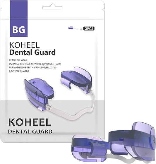 KOHEEL Mouth Guard for Teeth Grinding, Adjustable Dental Guard to Stop Bruxism, Night Guard, 2 Count (Medium)