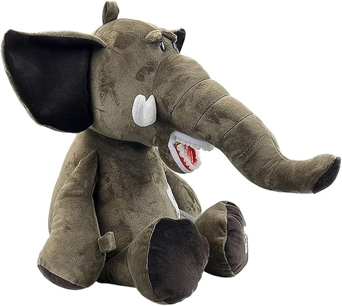Tooth Fairy Plush Doll, YOUYA DENTAL Dental Plush Oral Health Presentation Puppet Elephant Tooth Fairy Dental Educational Plush Small Size Doll with Teeth for Kids Chidren Boys Girls