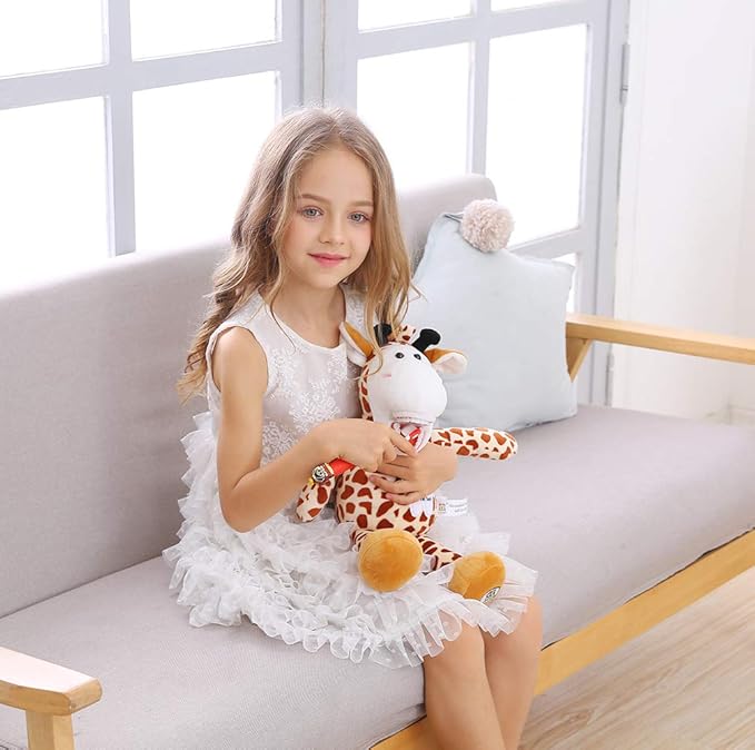 Tooth Fairy Plush, YOUYA Dental Puppet Oral Health Presentation Doll Giraffe Tooth Fairy Dental Educational Plush Small Size Doll with Teeth for Kids Chidren Boys Girls