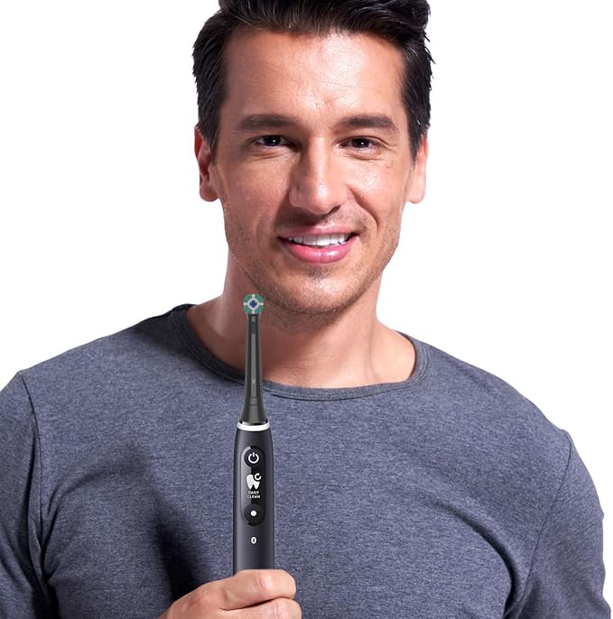 Replacement Heads Compatible with Oral B iO Electric Toothbrush, Soft Toothbrush Heads Fit for Oral-B iO 2/3/4/5/6/7/8/9/10 Series with Covers, Black 8pcs