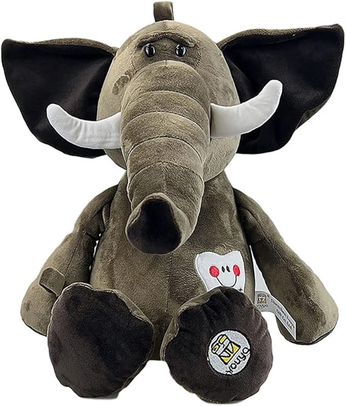 Tooth Fairy Plush Doll, YOUYA DENTAL Dental Plush Oral Health Presentation Puppet Elephant Tooth Fairy Dental Educational Plush Small Size Doll with Teeth for Kids Chidren Boys Girls