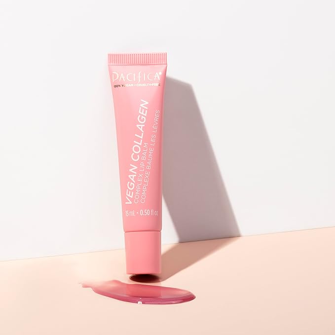 Pacifica Hydrating Lip Balm Gift Set – Flavored Lip Balm Glow Baby Tangerine, Wake Up Beautiful Lavender Lemon & Vegan Collagen Vanilla Trio, 3-Pack