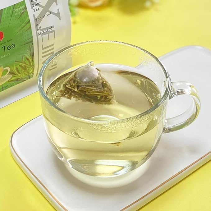 XIEJINJI Rosemary Tea, 40 Tea Bags – Pure Natural Rosemary Leaves for Digestive Support & Improved Circulation, Antioxidant-Rich, Caffeine-Free, Eco-Conscious Tea Bags