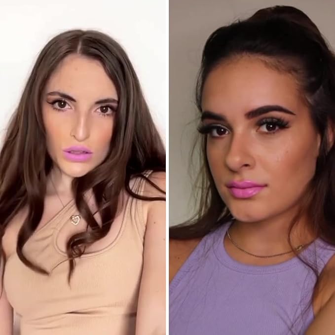 Oulac Matte Liquid Lipstick 2 PCS Set, Long Lasting Lipstick Waterproof Lip Stain, No Transfer, Creamy High Pigmented Formula with Rose Oil, Vegan [M06+M14]