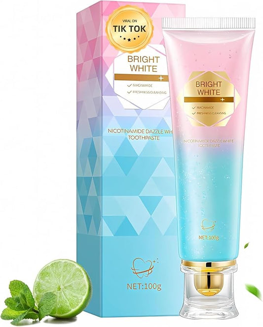 Niacinamide Whitening Toothpaste, Niacinamide Intensive Whiten-ing Toothpaste, Triple Whitening Niacinamides Intensive Toothpastes, Gentle Mint, Fresh Breath, Remove Tooth Stains, 3.8 Oz (1)