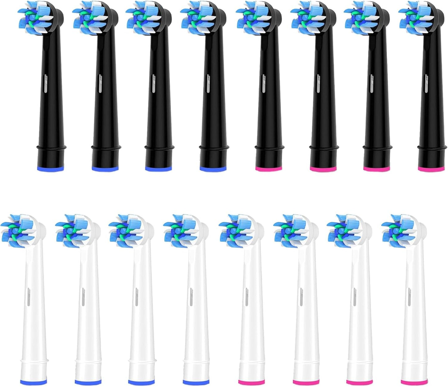 Replacement Heads Compatible with Oral B Braun,16-Pack Professional Electric Toothbrush Heads Brush Heads Compatible with Oral B, Replacement Heads Refill 7000/Pro 1000/9600/500/3000/8000