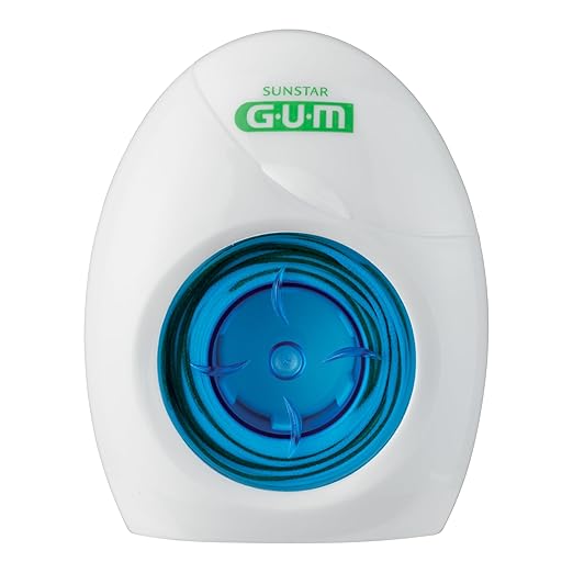 GUM EasyThread Threader Floss - Expanding Dental Floss for Braces, Bridges, and Implants - Built in Rigid Floss Threaders (50 Uses)