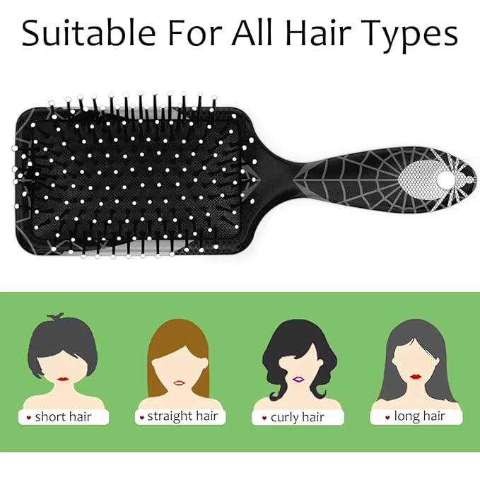 Kids Hair Brush for Boys Girls Toddler - Detangler Hairbrush for Wet Dry Thin Long Curly Hair Pain-Free Comb (Grey Web)