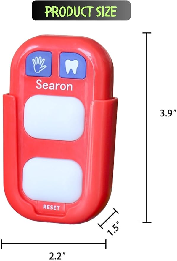 Searon Toothbrush Timer for Kids, 2 Minutes Teeth Brushing, 20 Seconds Hands Washing Timer for Kids Brushing Teeth Washing Hands