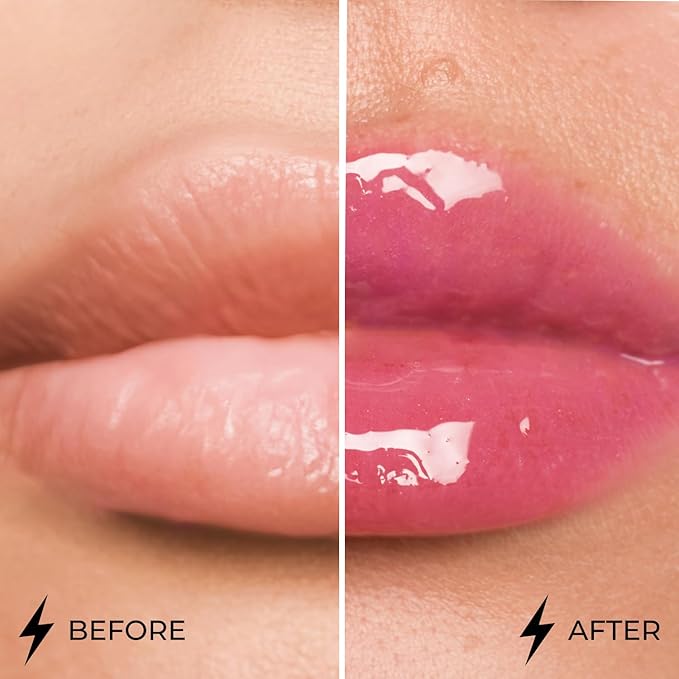 Lamel Dazzle Glow Crystal Clear Lip Gloss - Hydrating Lip Gloss - Non Sticky - Colored - Moisturizing - №406 Empower