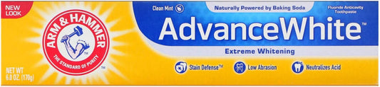 Arm & Hammer Advance Toothpaste Baking Soda Peroxide Tartar Control, White, 6 Ounce