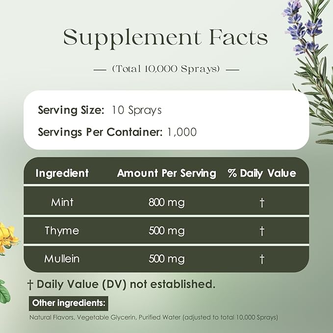 Next-Gen Mullein Herbal Diffuser Pen - REVOLUTIONARY Up to 10,000 Uses | All-Natural with Mullein, Thyme & Mint for Lung Cleansing, Freshens Breath & Quitting Bad Habit