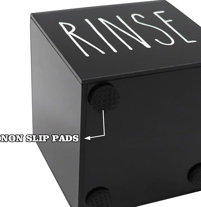 Black Acrylic Dixie Cup Dispenser, Disposable Paper Cup Dispenser Storage Holder, 3/5 oz Dixie Cup Holder, Bathroom Paper Cup Rinse Organizer, Disposable Cup Caddy, Water Dispenser Cup Holder