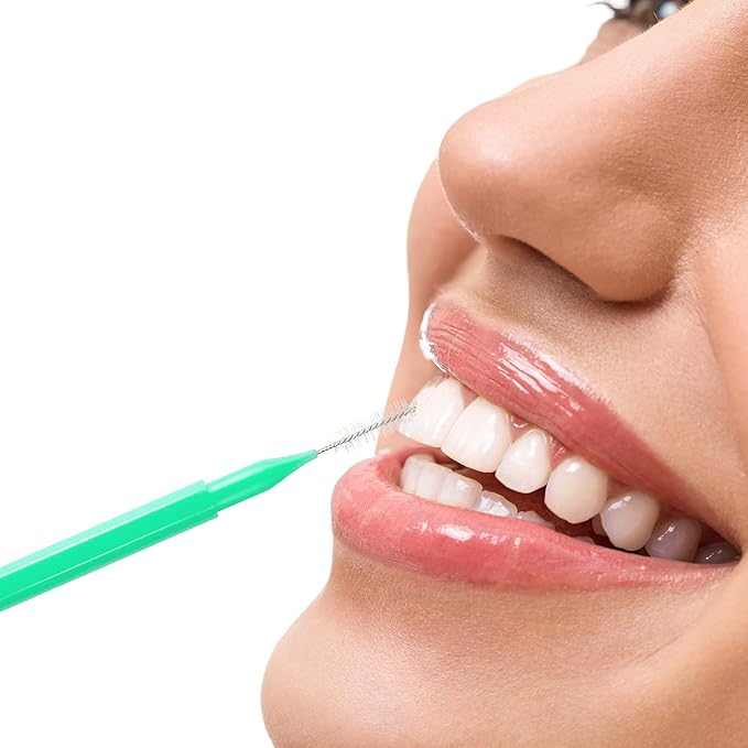 350 Pieces Braces Brush for Cleaner Interdental Brushes Kit Flosser for Braces Dental Braces Cleaner Braces Floss Picks Flossing Head Oral Dental Hygiene Flosser Tooth Cleaning(Basic Colors)