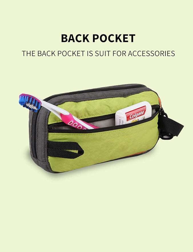 GOX Travel Toiletry Bag,Dopp Kit Case,Ultra-Light Cosmetics Bag Makeup Organizer(Green)