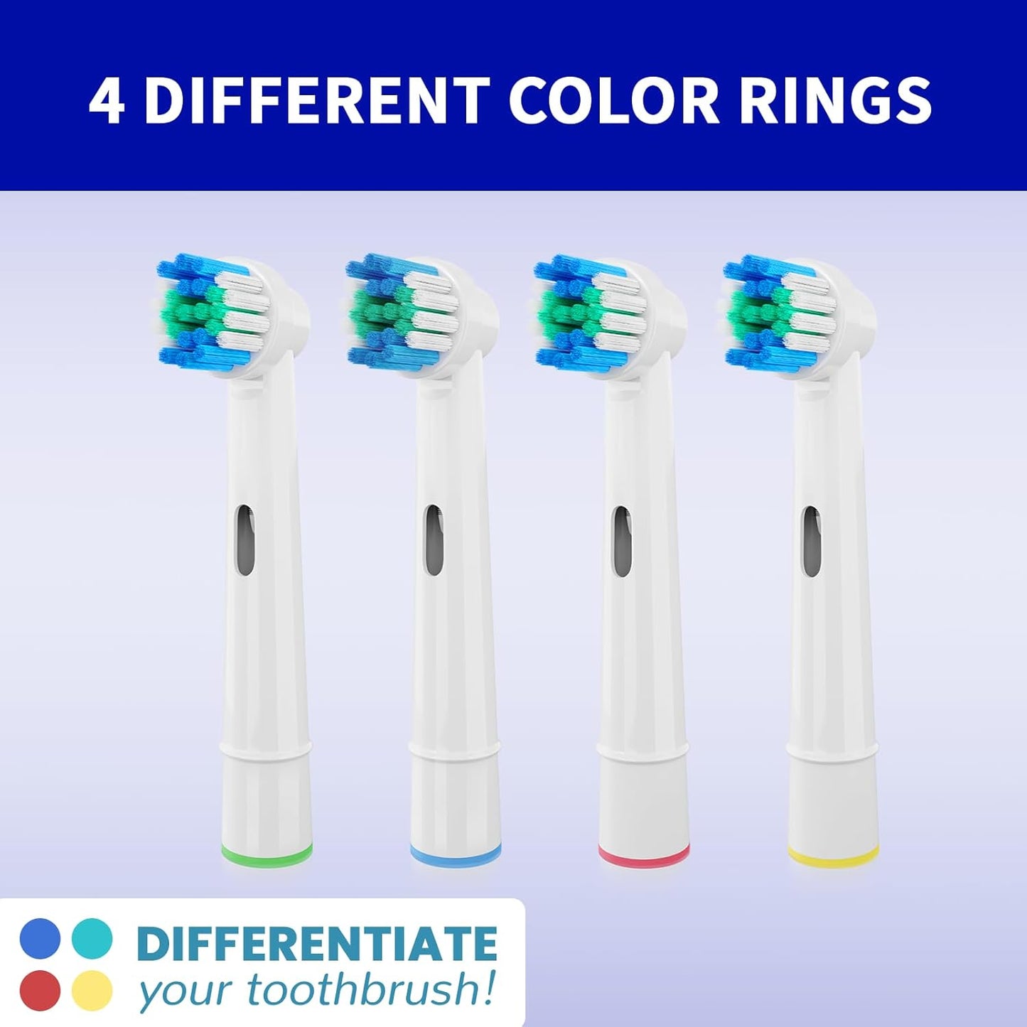 20 PCS Replacement Toothbrush Heads Compatible with Oral B Braun Electric Toothbrush Pro 1000/9000/ 5000/3000/8000