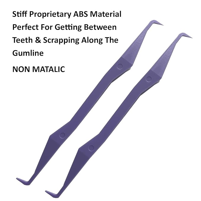 Keyfit Tools PerfectPick For Braces Flosser Pick Gum Line Scrapper Gets Between Teeth Along The Gum Line & Behind Braces Removes Plaque Non Metallic ABS Dental Tool
