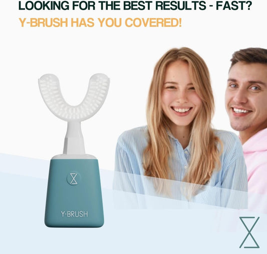 Y-Brush New 2025 Essential - Sonic Electric Toothbrush - 3 Months Battery Life with USB-C - 2 Brushing Modes - Clinically Proven - Adult