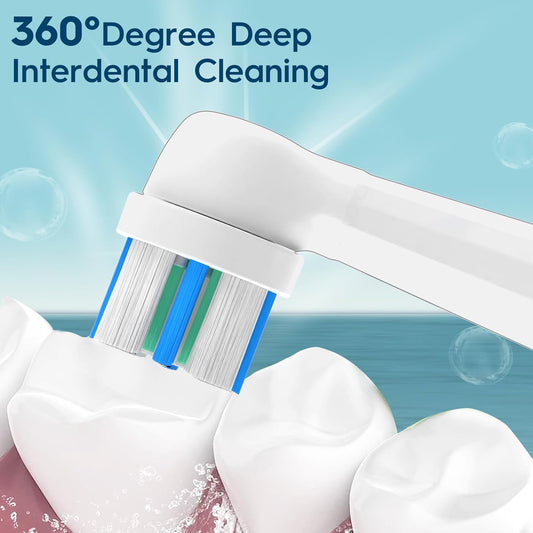 Replacement Heads Compatible with Oral B iO 3 4 5 6 7 8 9 10 Series Electric Toothbrush,Toothbrush Heads Compatible with Braun Oral B iO Replacement Heads with Medium Bristles,White