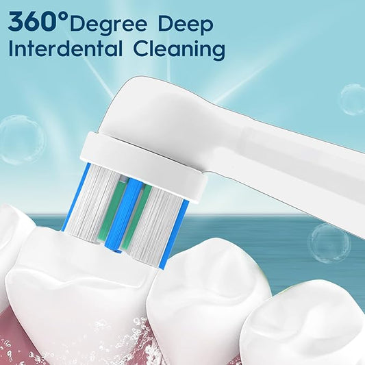 iO Replacement Heads Compatible with Oral B iO 2/3/4/5/6/7/8/9/10 Series Electric Toothbrush,IO Toothbrush Heads Compatible with Oral B iO,Medium-Hard bristles Care for Your Teeth,White