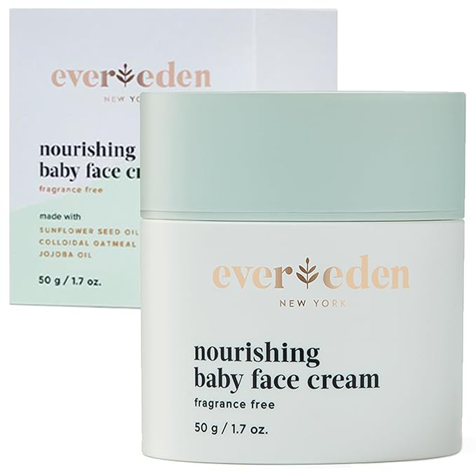Evereden Nourishing Baby Face Cream 1.7 oz. | Non-Toxic and Fragrance-Free Face Lotion | Rich, Non-Greasy Baby Moisturizing Cream | Face Moisturizer with Clean Ingredients