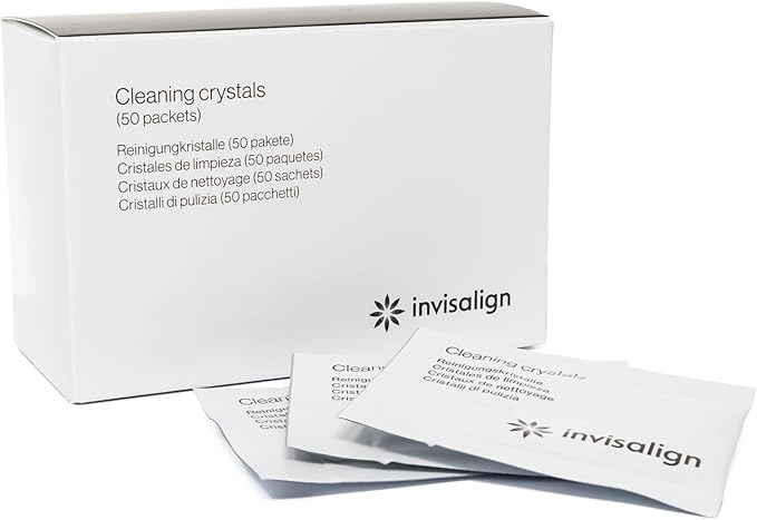 INVISALIGN Cleaning Crystals for Clear Aligners and Retainers, (50 Packets)