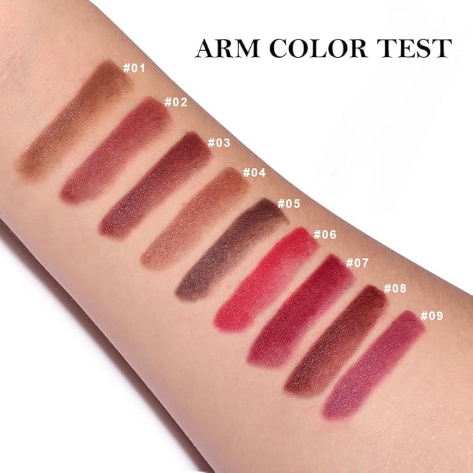2Pcs Gradient Matte Lipstick Crayon Lip Liner pencil, Flawless Contour Gradual Ombre Effect lip Pencil, for Women Long Lasting Waterproof Smudge Proof Lipstick Pencil 01#+04#