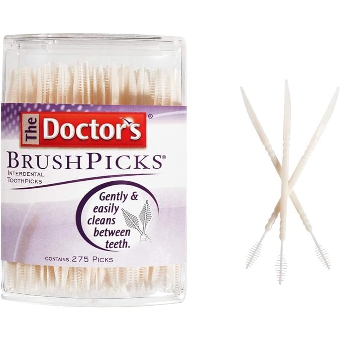 The Doctor's BrushPicks Interdental Toothpicks, 275 Picks (Pack of 2)