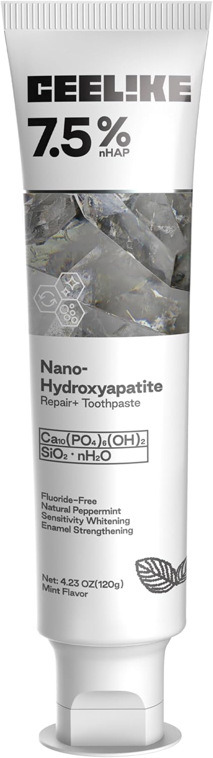 7.5% Hydroxyapatite Toothpaste – Strengthens Enamel, Protects Gums & Freshens Breath – Fluoride-Free, Ideal for Sensitive Teeth, 120g (1)