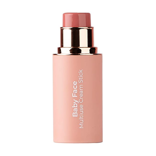 MCoBeauty - Baby Face Multiuse Cream Stick for Lips and Cheeks - Blush Stick in Nude Peach Shade - Contains Moisturising Jojoba Seed Oil, Coconut Oil and More - Charley