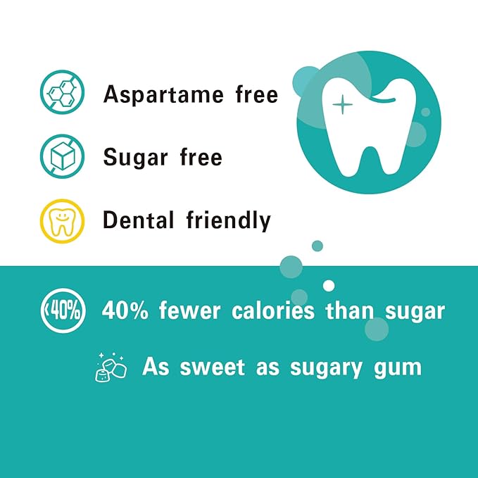 DC24 DAILY CARE Xylitol Gum without Aspartame, Sugar Free Chewing Gum for Cavities, Natural Wintergreen Flavor, Gluten Free, Vegan, 60 Pieces, Pack of 2